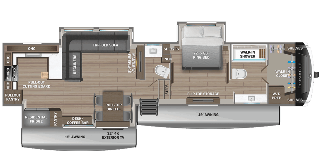 Large 5th Wheel Floor Plans