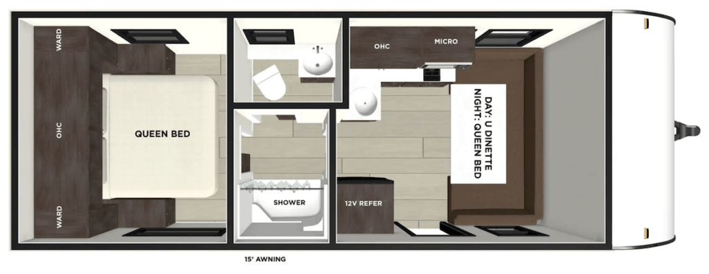 24 FT Travel Trailer Floor Plans